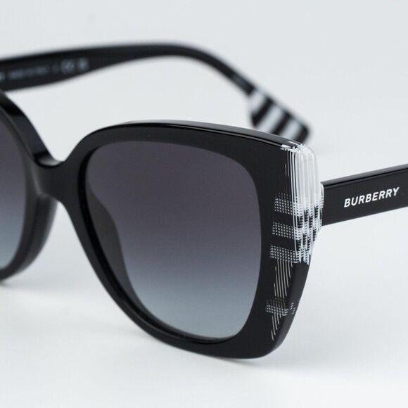Burberry MARYL Women Sunglasses Black Grey Gradient Cat Eye BE4393 40518G main image 9